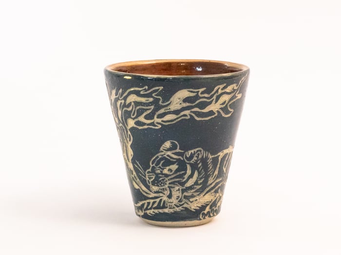 SOLD OUT - Flaming Tiger Mug image